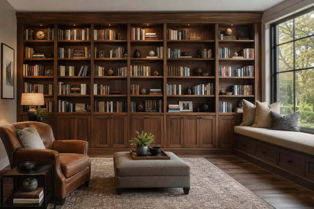 Floor-to-Ceiling Home Library