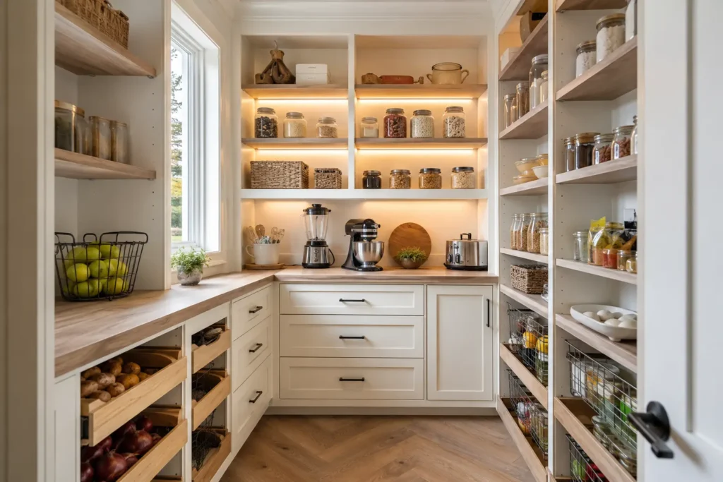 Pantry with Pull-Out Storage