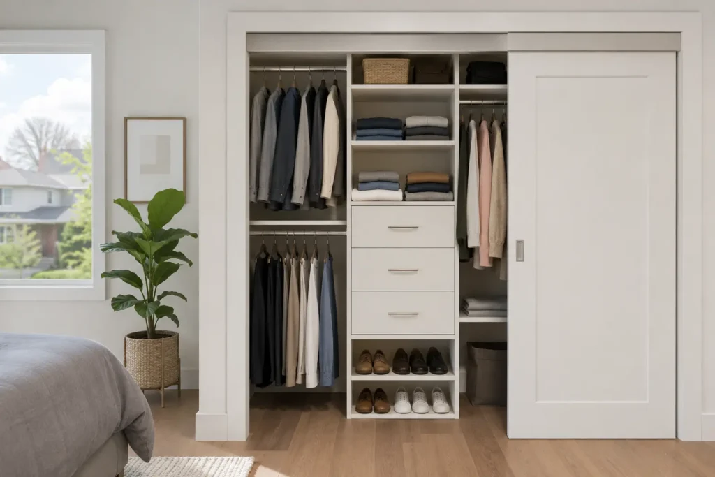 Compact Bedroom Reach-In